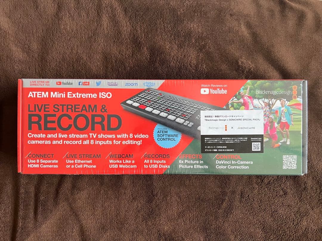 【新品未開封 国内正規品】ATEM Mini Extreme ISO＋専用ケース