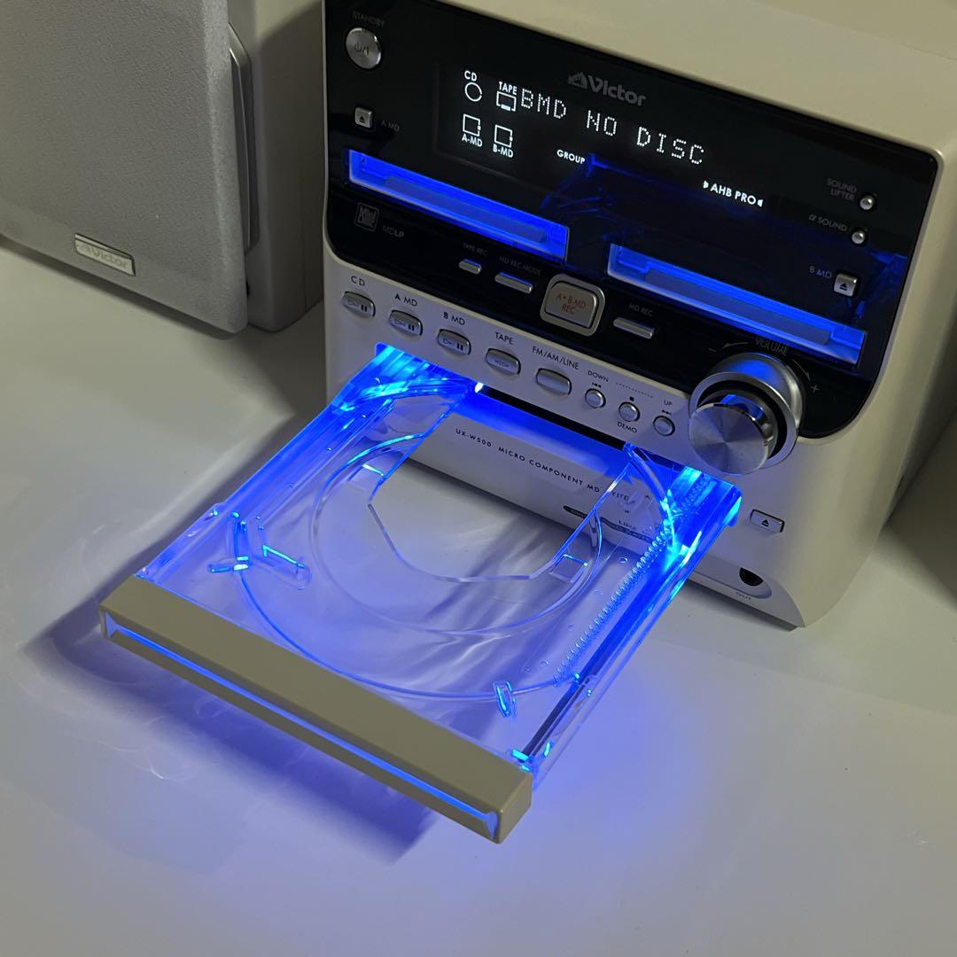 【美品・動作品】希少 Victor CA-UXW500‐W CD MD カセット