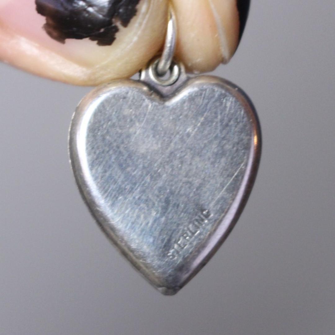 40s　スウィートハートジュエリー　パフィハート　シルバー　十字架　クロス