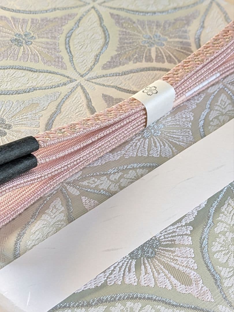 正絹西陣織丸勇七宝高絹袋帯