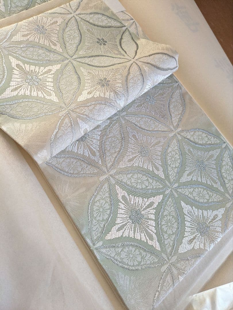 正絹西陣織丸勇七宝高絹袋帯