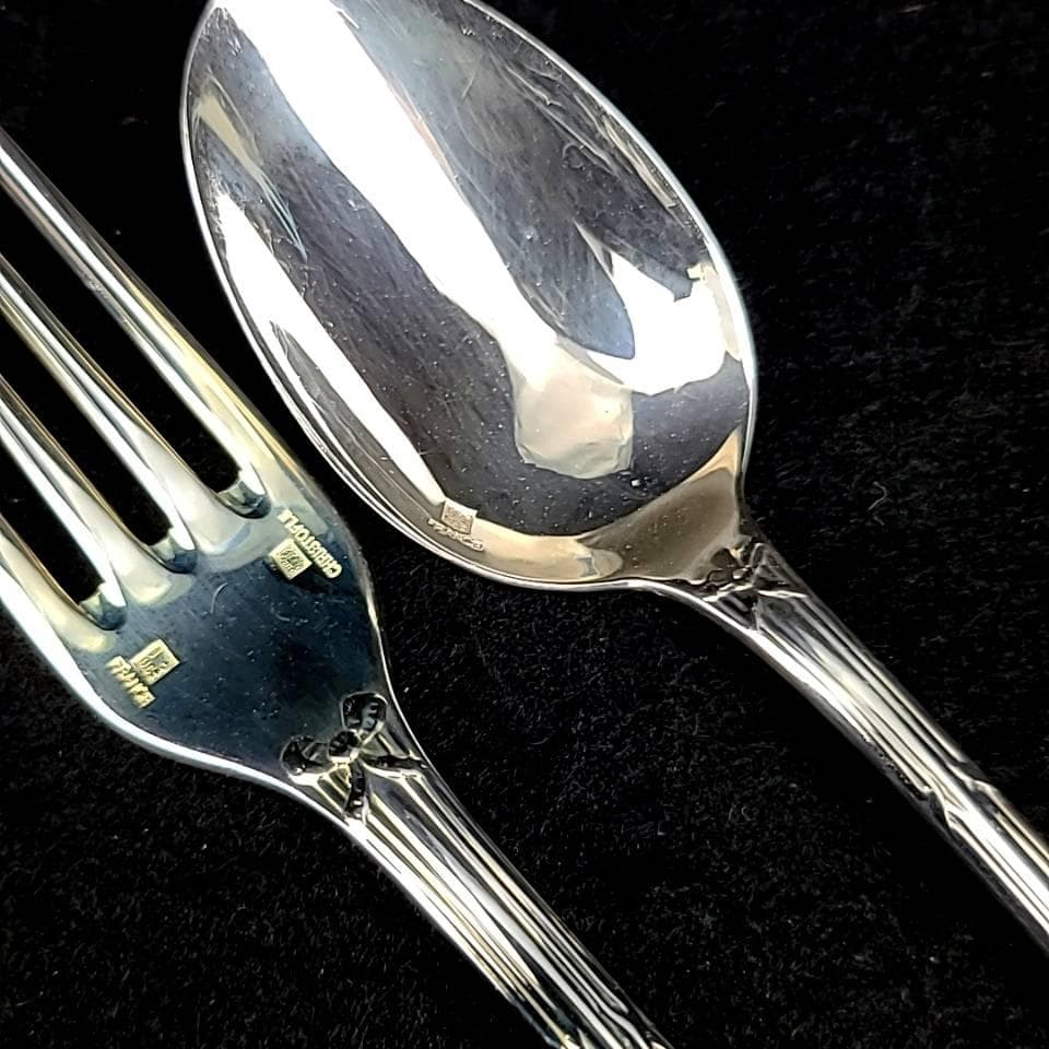◇良品◇クリストフル　リュバン　ナイフ　フォーク　スプーン　18本セット　6客分