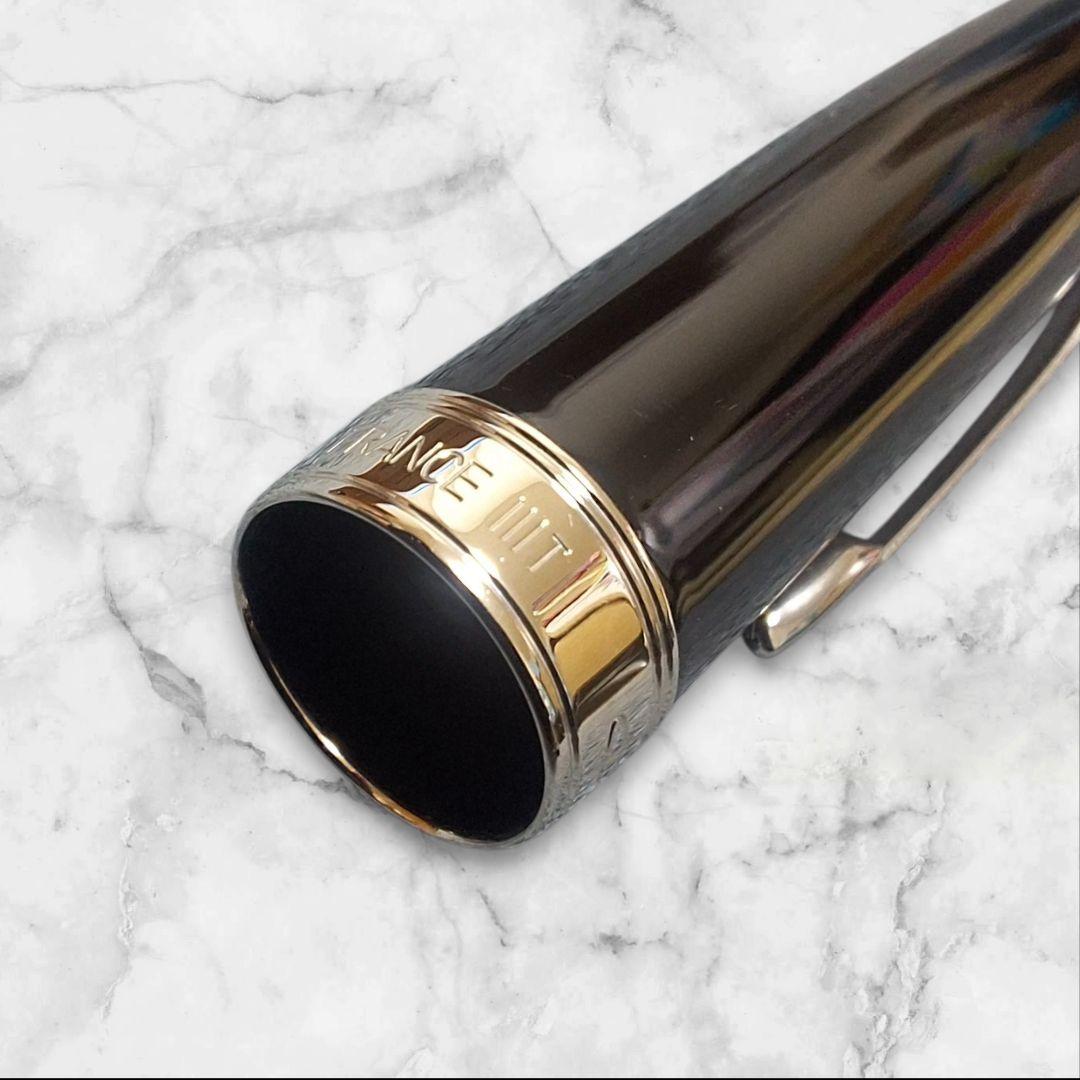 【美品】PARKER ソネット 万年筆 ブラックラッカーCT 18K