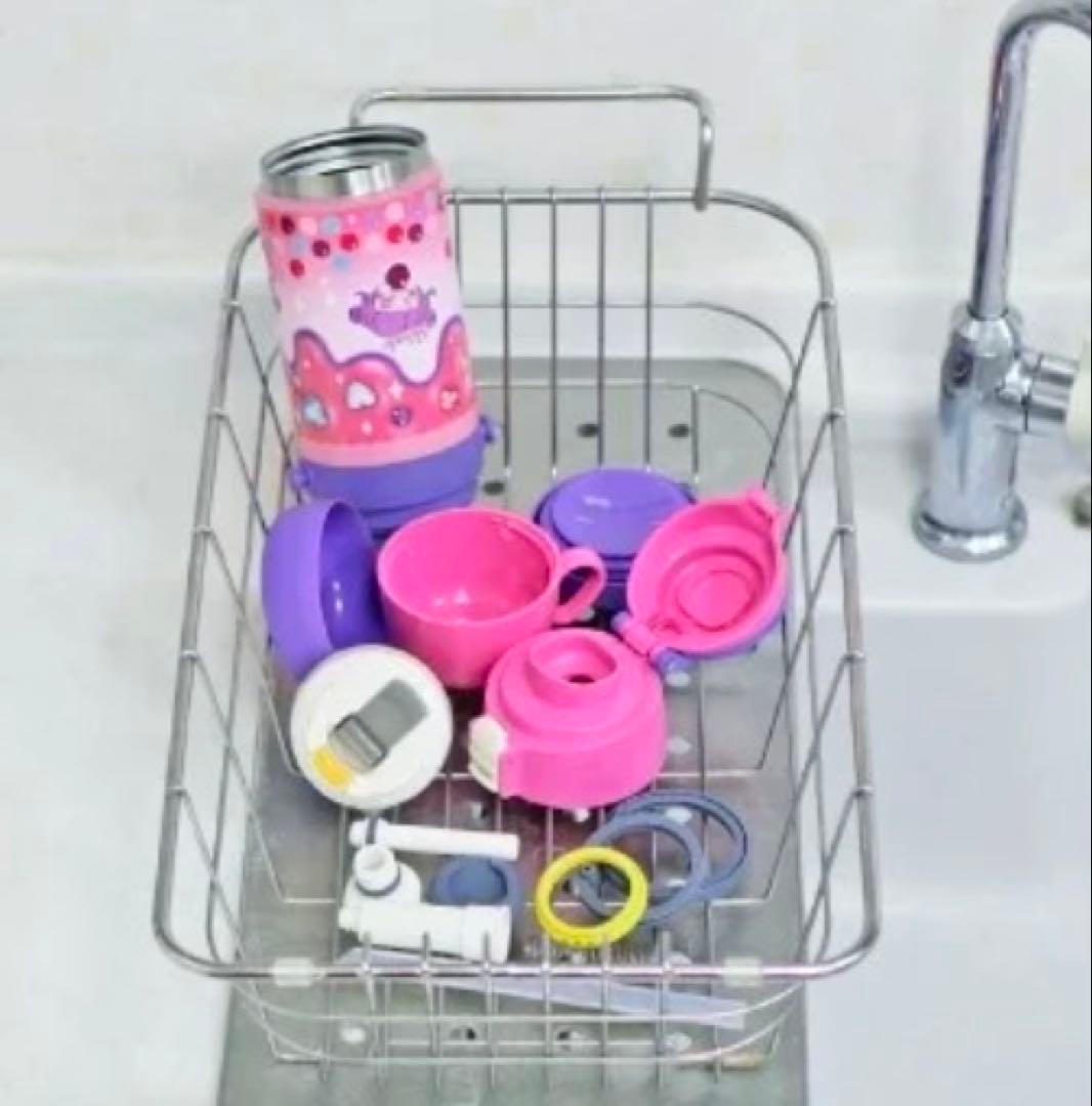 しなこちゃん　水筒 600ml ピンク・紫