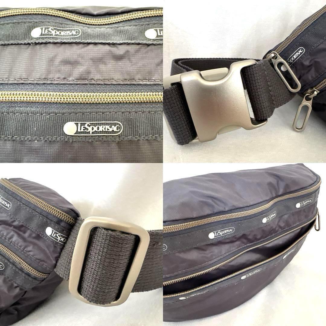 人気色 レスポートサック エッシェンシャル 軽量 ボディバッグ 無地 グレー 銀