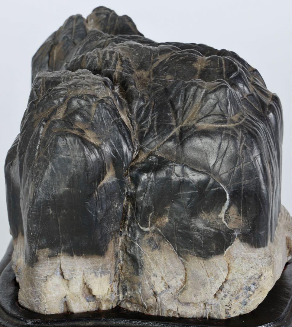 古谷石 遠山 連山 滝石1.4kg水石 鑑賞石 天然石 原石 盆石 景石 飾石