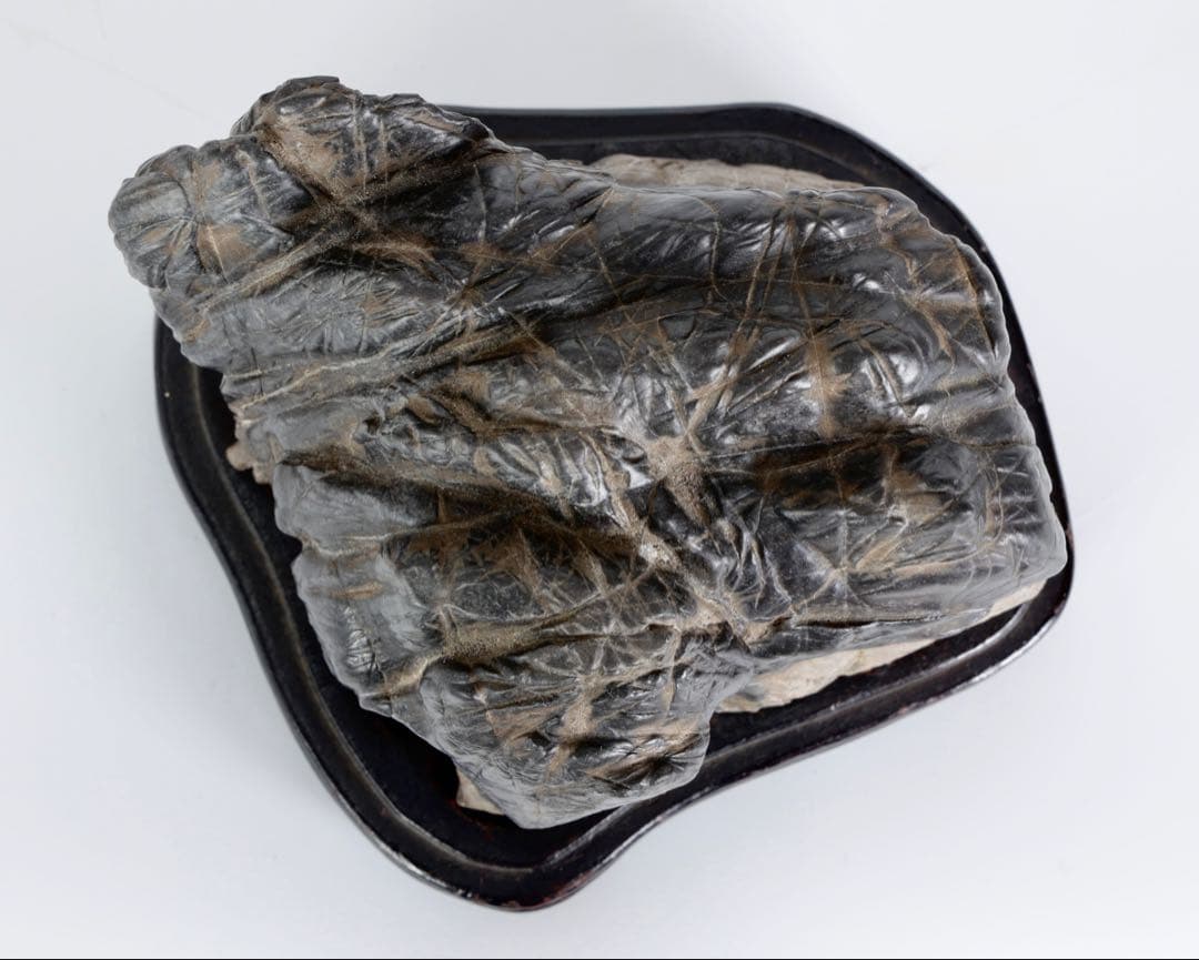 古谷石 遠山 連山 滝石1.4kg水石 鑑賞石 天然石 原石 盆石 景石 飾石