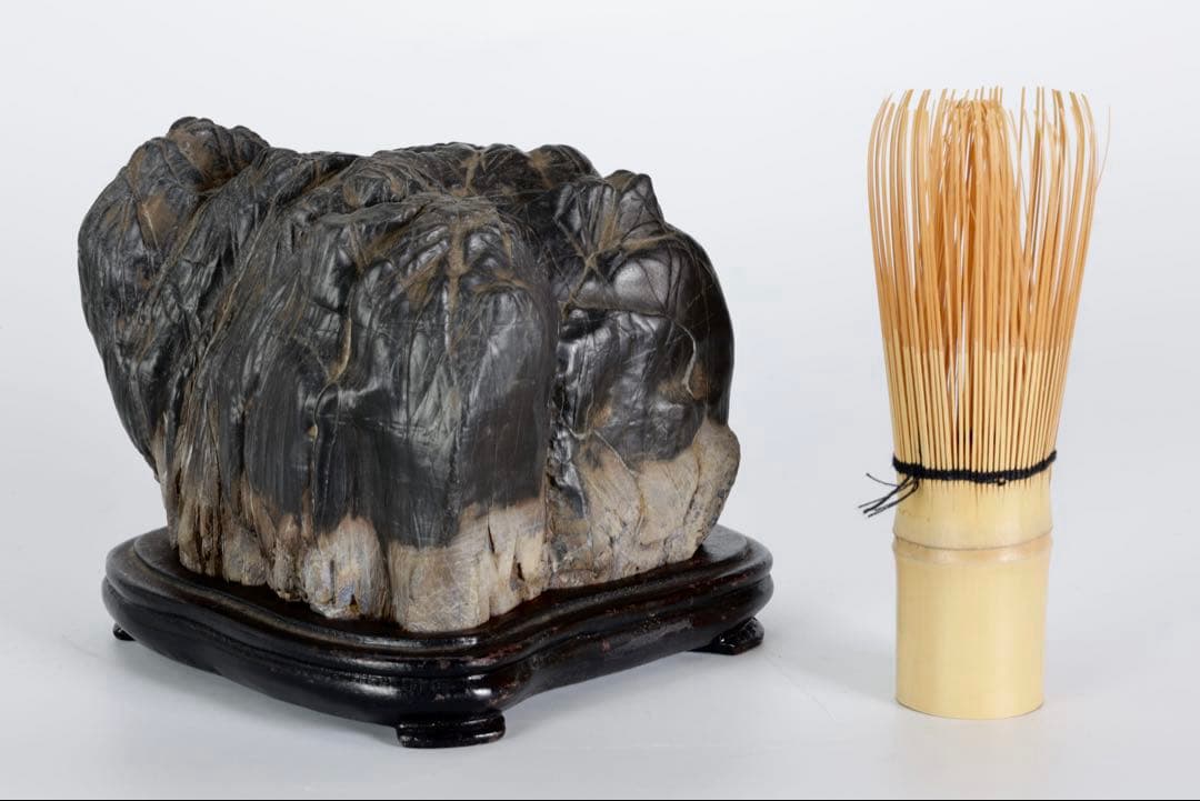 古谷石 遠山 連山 滝石1.4kg水石 鑑賞石 天然石 原石 盆石 景石 飾石