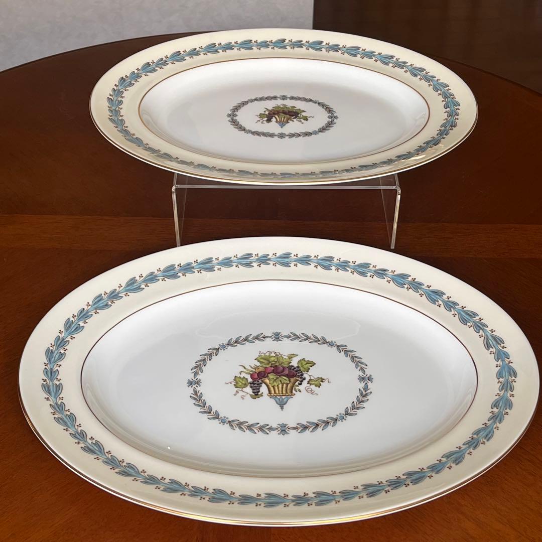 【黒壺美品】英国製　ウェッジウッド★アップルドア★パーティプレート　2枚