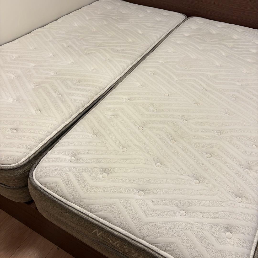 【10/18まで】マットレス＋クイーンベッドフレーム セット