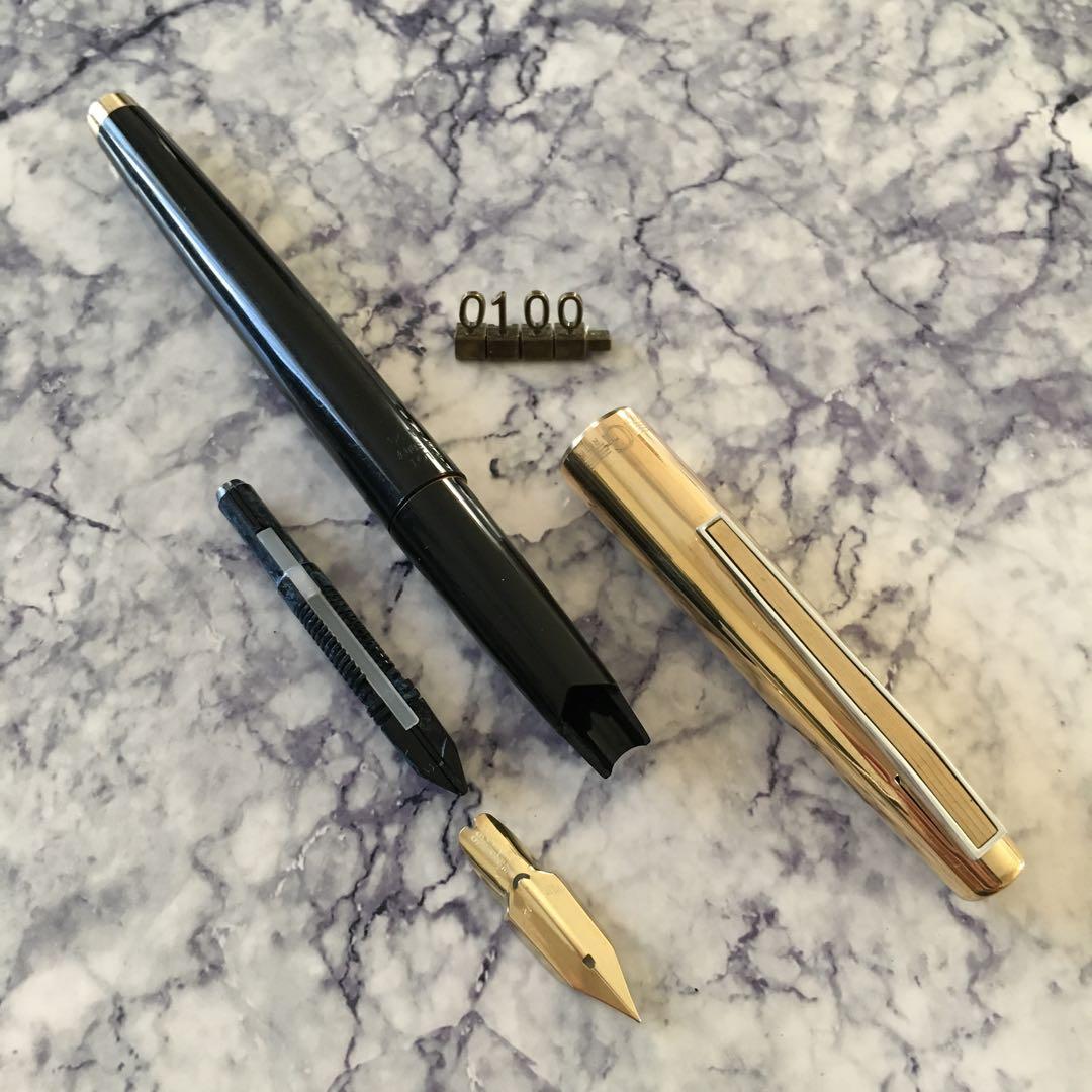 #0100 オーバーホール済 レア 万年筆 パイロット PILOT 14k