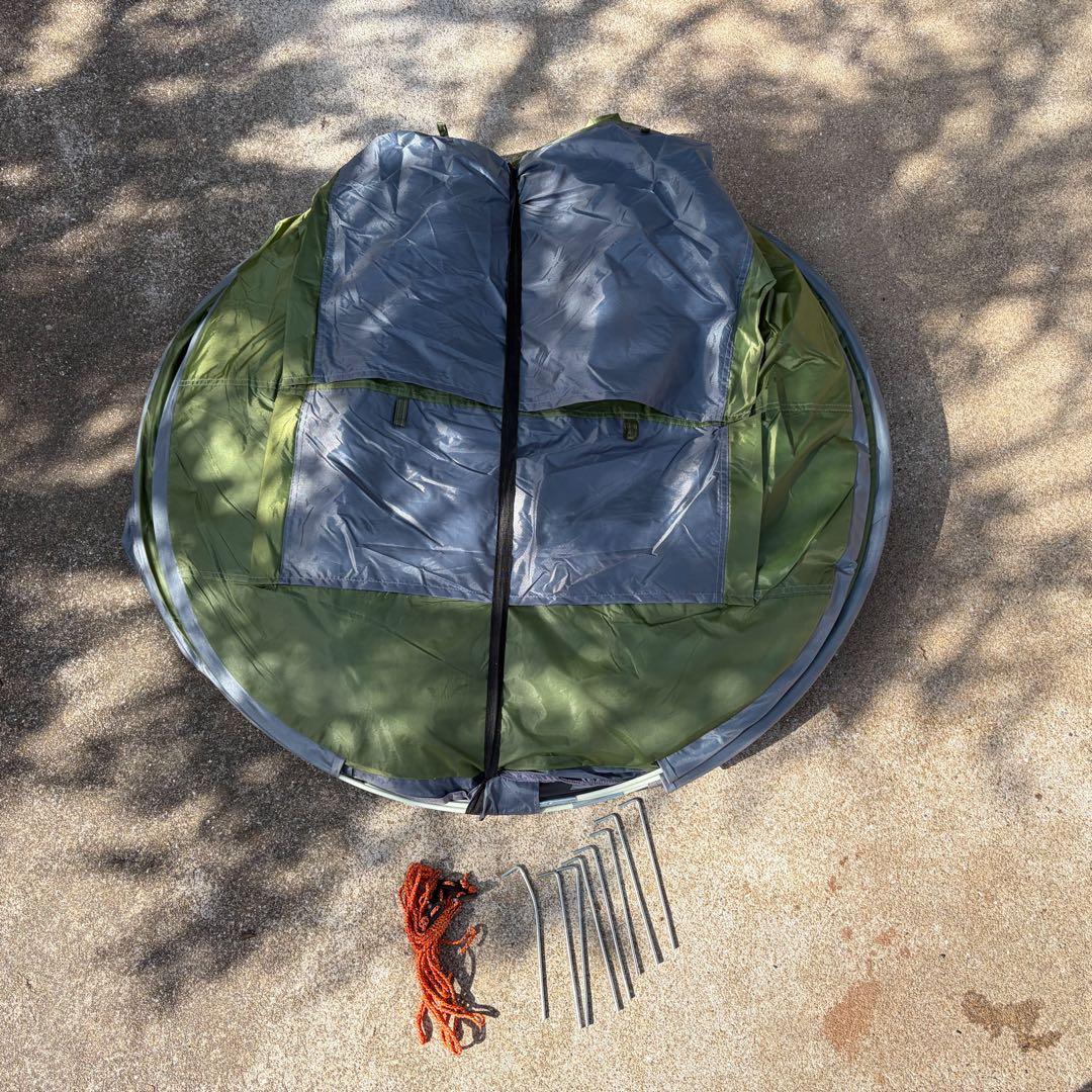 Moon Lence テント ワンタッチ ポップアップ 自動組立 4-6人用