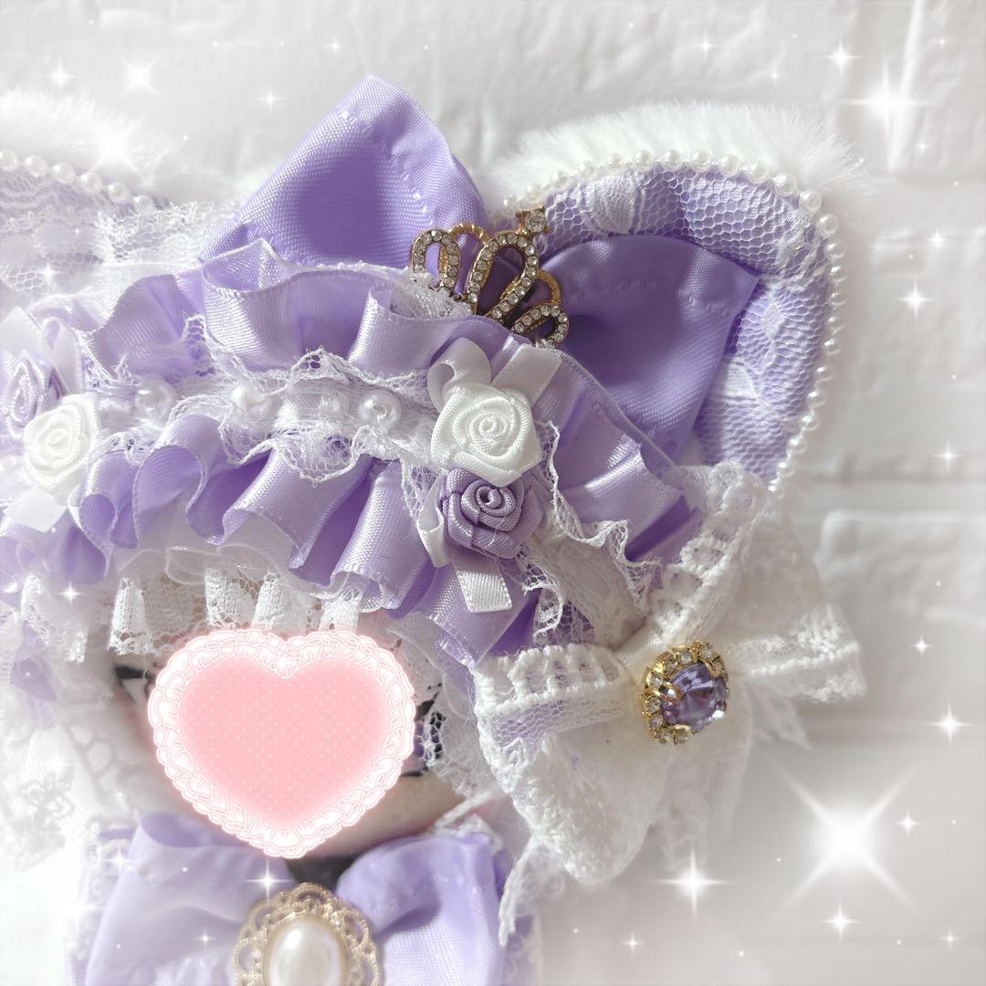 ぬい服着ぐるみ♡16cmサイズ　おすわり白ネコちゃん2着