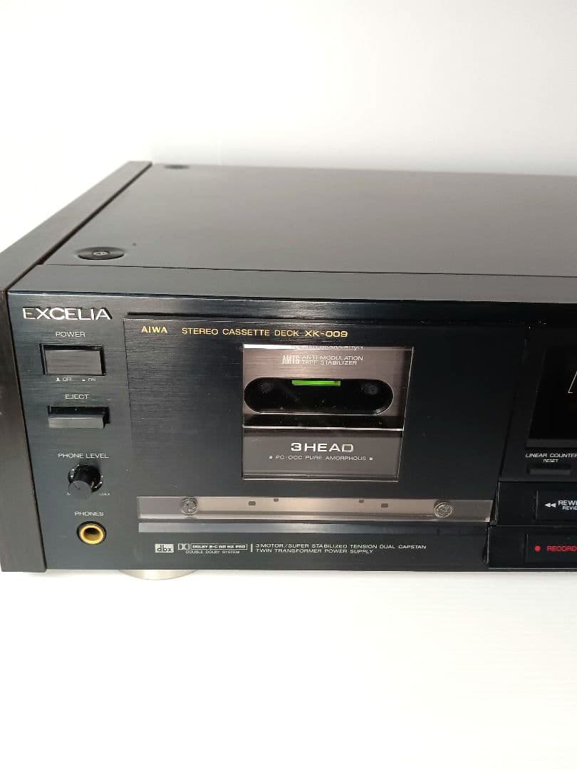 EXCELIA XK-009 3HEAD カセットデッキ AIWA 通電確認