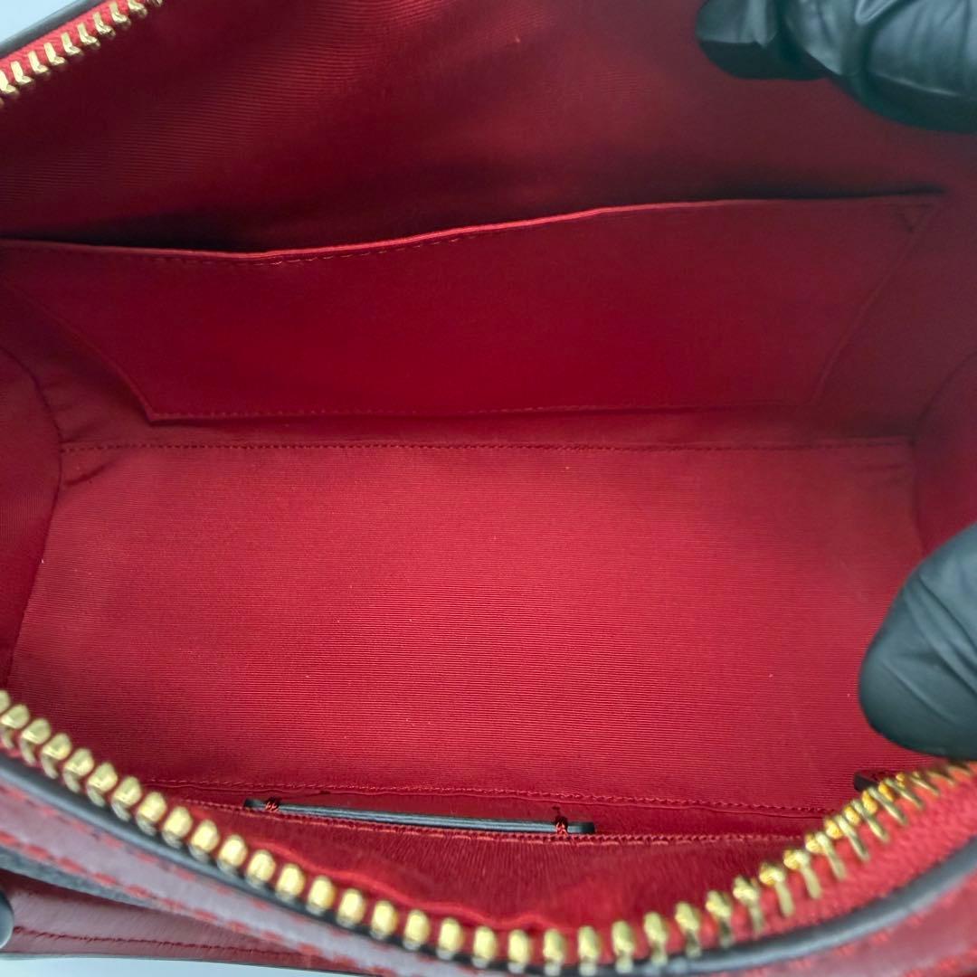 COACH ショルダーバッグ ブラウン/レッド