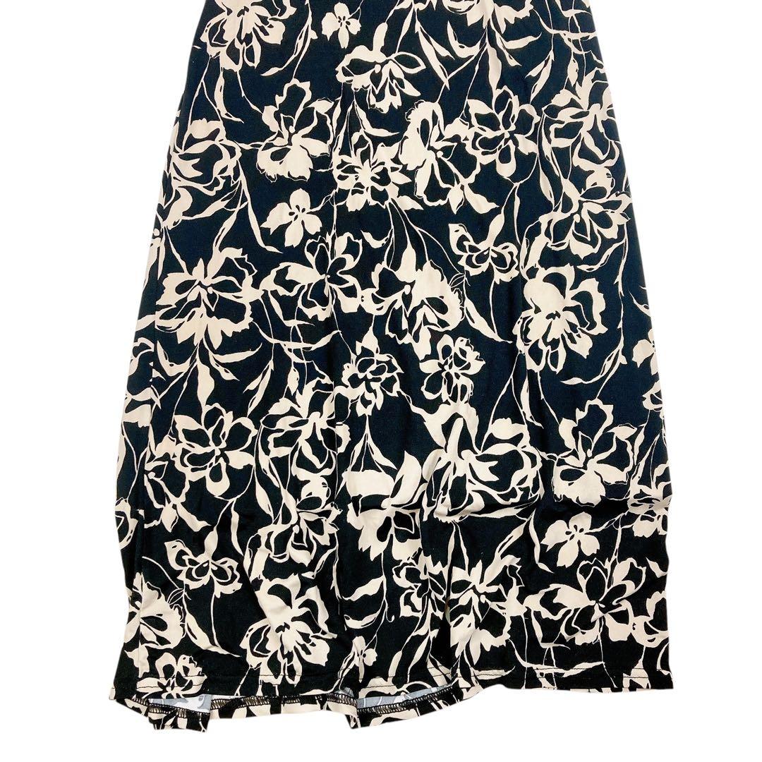 03T582☆ EGERIE 新品未使用 総柄 ストレッチ◎ ワンピース 春夏