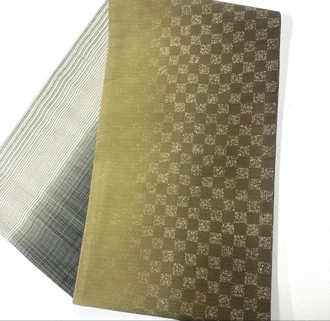 専用帯5755 4951 4978 三点セット●高級 正絹 片面全通