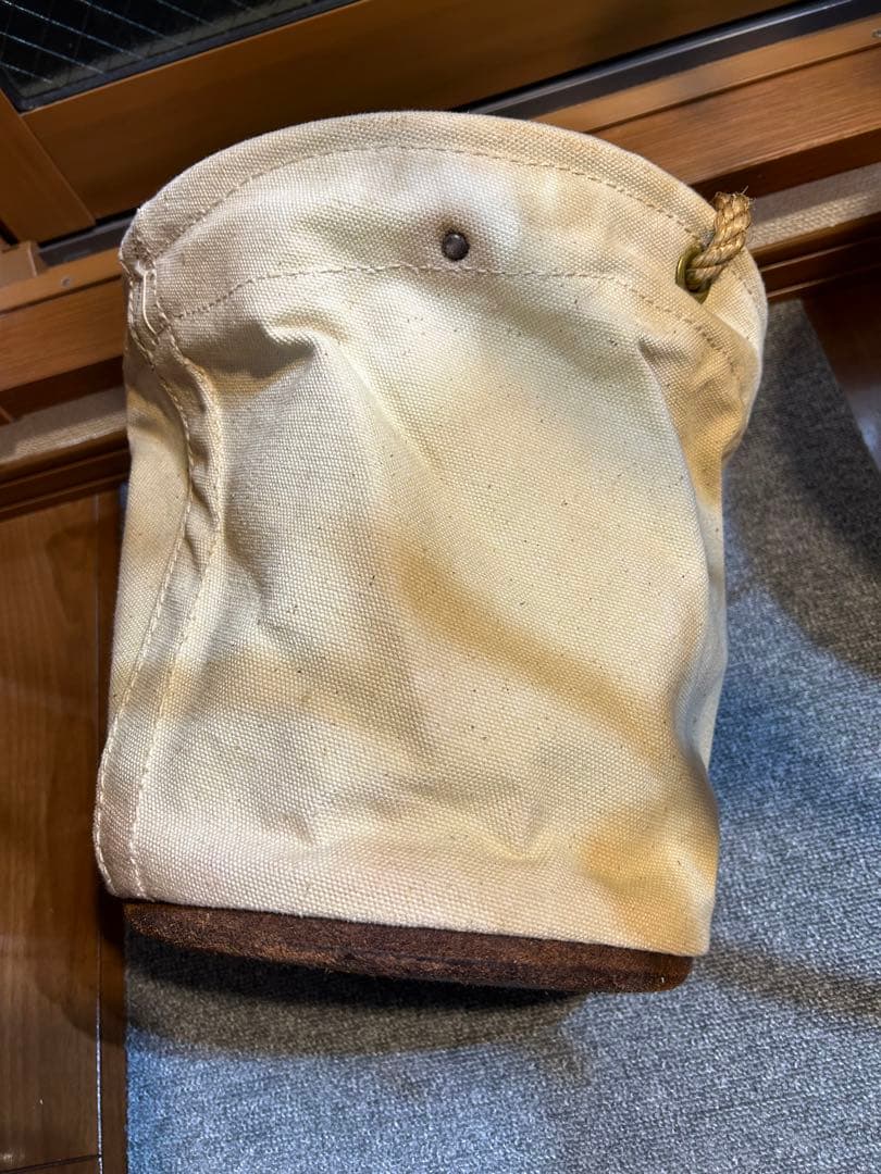 コットン製工具入れ　バケツ　USA ヴィンテージ