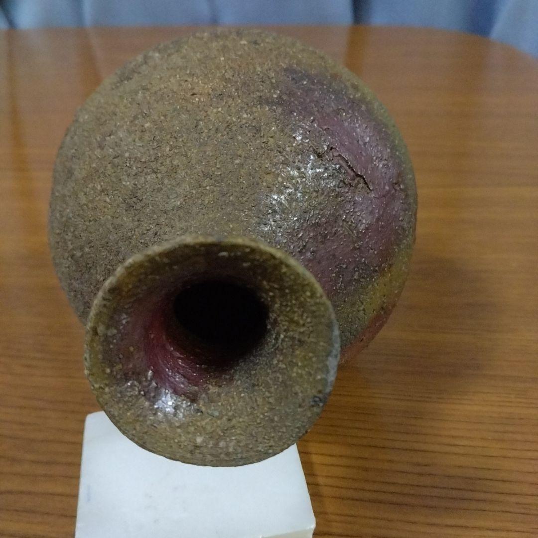 二代　井上　素三　作　常滑酒壷　徳利　明治　大正　名工