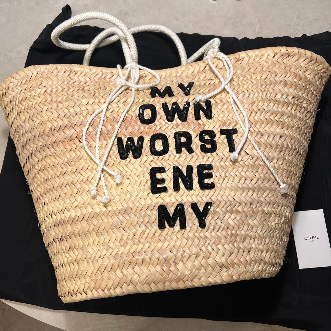 CELINE　セリーヌ　ラフィア　かごバッグ　カゴバック