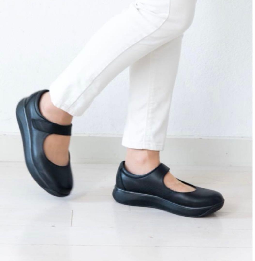 未使用級！JOYA ジャーヤ　メリージェーン　オードリー ブラック２パンプス