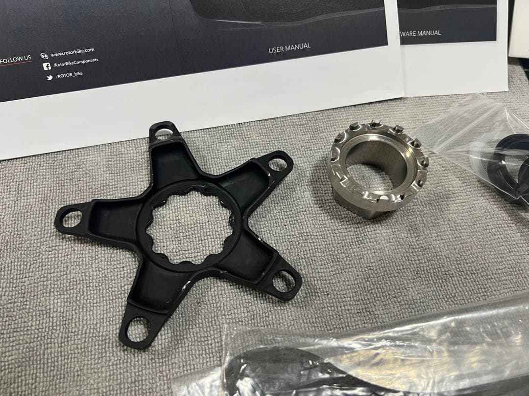 ROTOR IN POWER 3D+ 165mm パワーメーター クランク