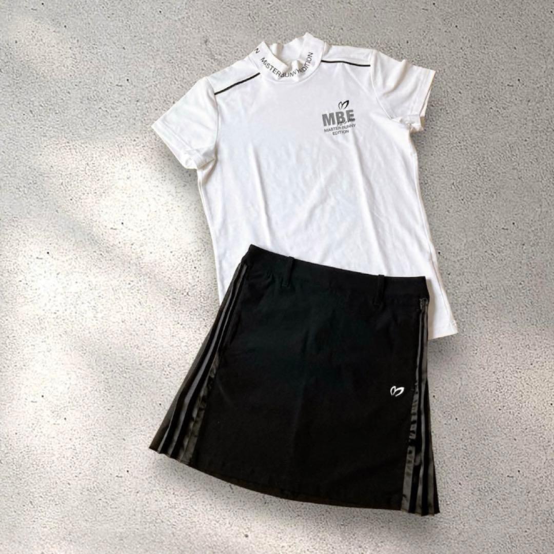 美品 希少00 ■マスターバニー サイドプリーツ スカート