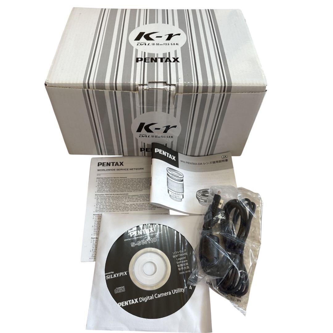 【極美品】PENTAX K-R ホワイト　レンズ 18-55 デジタル一眼カメラ
