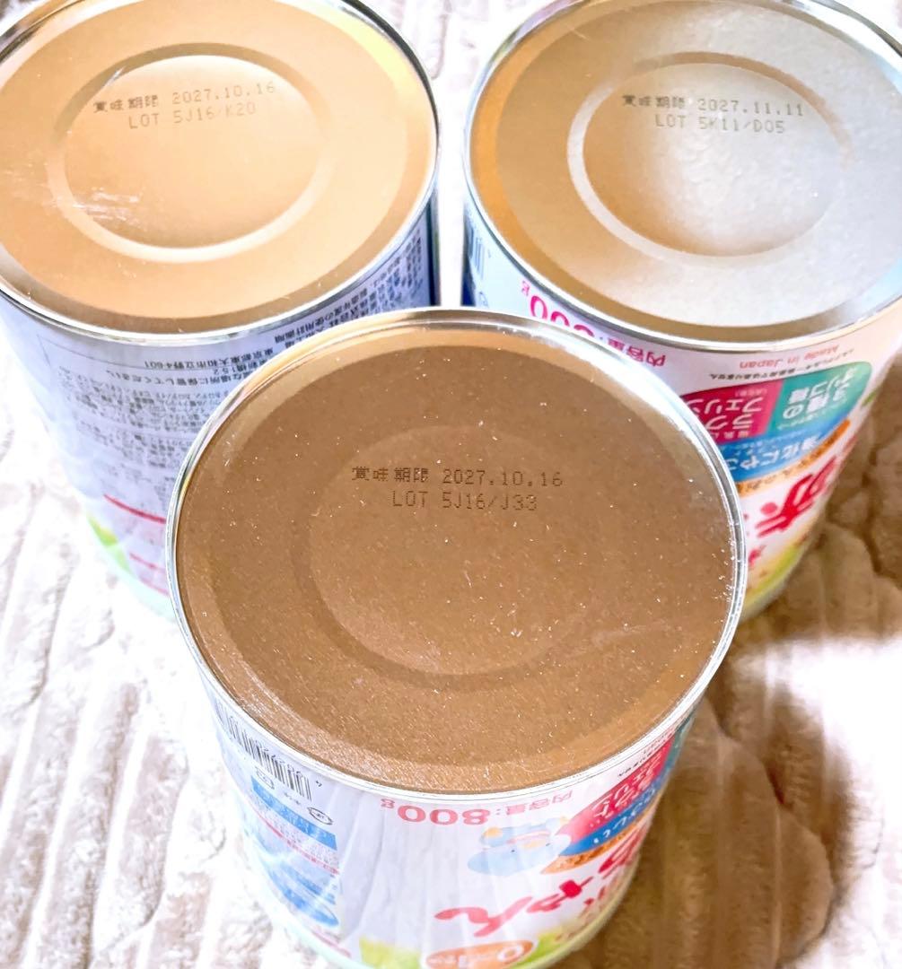 新品未開封　森永　E赤ちゃん　大缶　800g 3缶セット　プレゼント4点