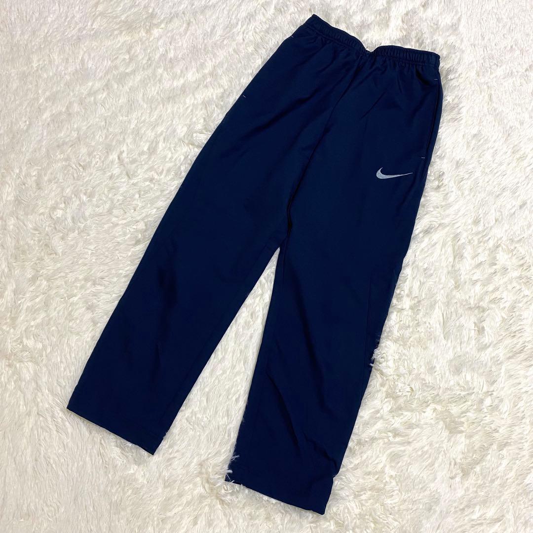 ナイキ　トレーニングウェア　セットアップ　上下　刺繍ロゴ　ランニング　紺色　S