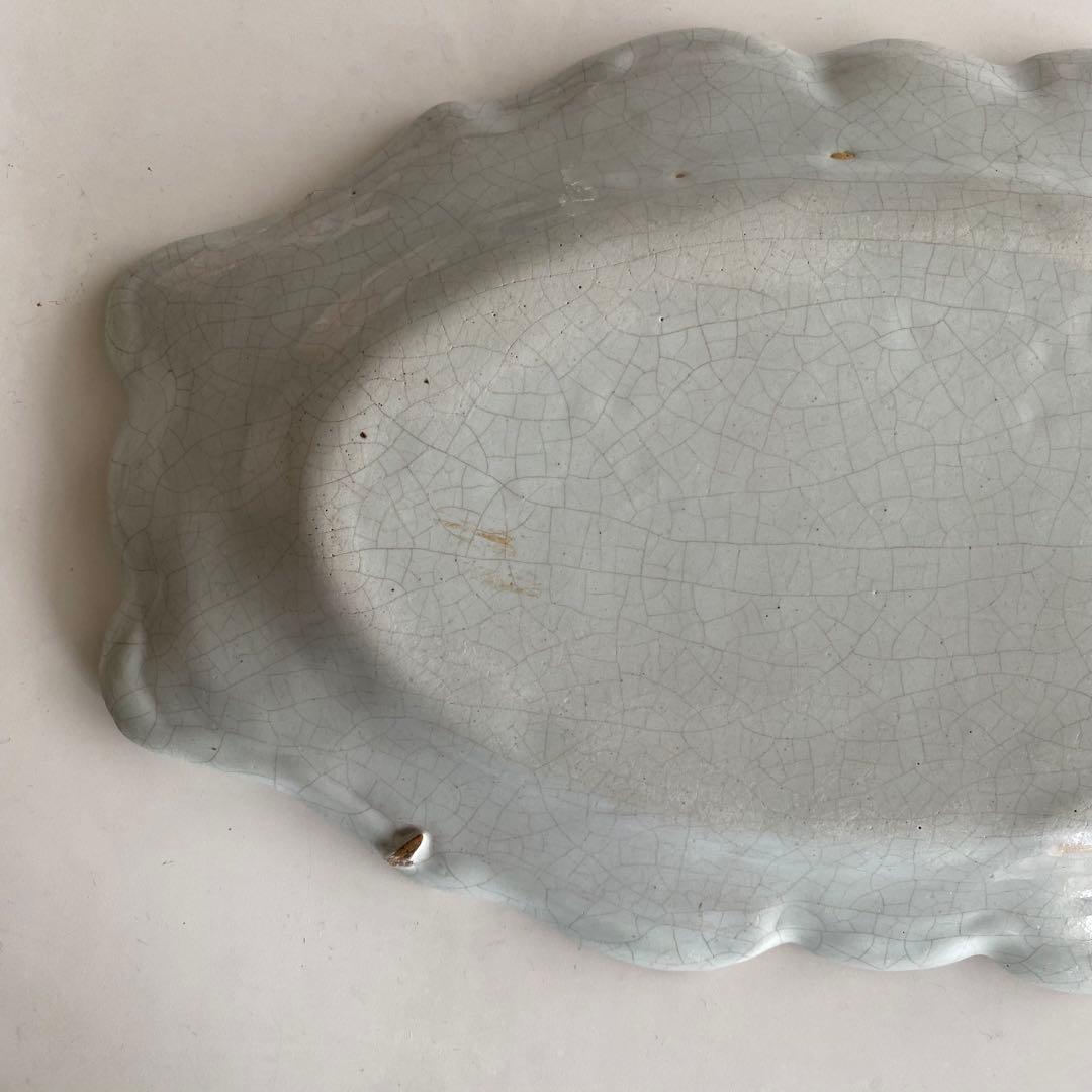 【アンティーク】ムスティエ花リムプレート