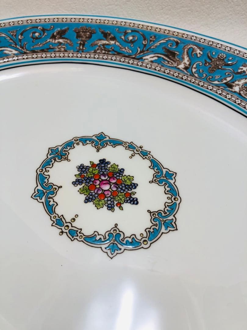 ウェッジウッド フロレンティーン ターコイズ 44cm オーバルプレート