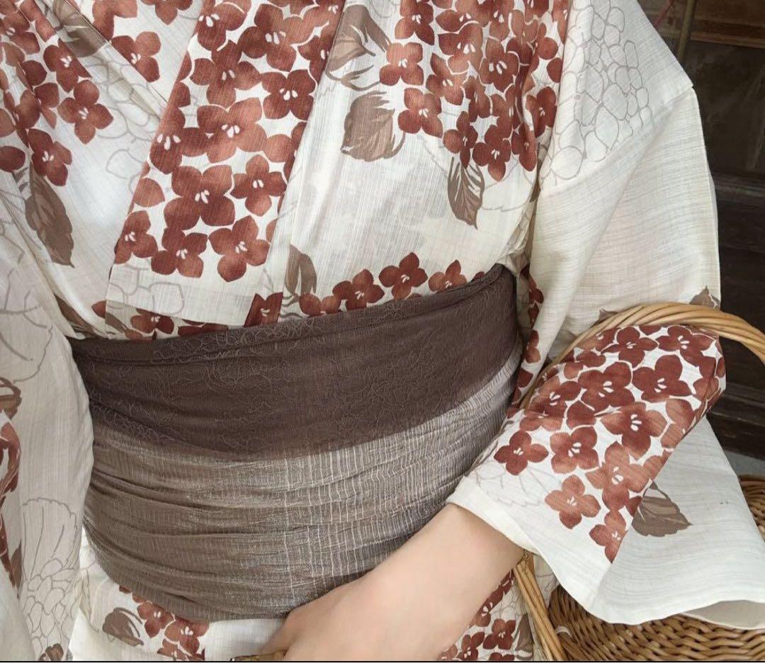 ちょん hinari × utatane浴衣セット 紫陽花