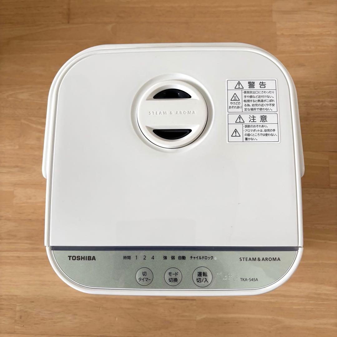 【超美品】TOSHIBA スチーム加湿器 TKA-S45A　東芝　ホワイト