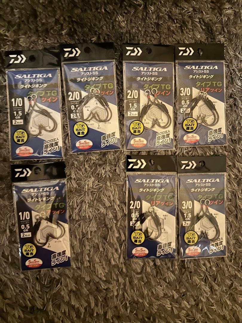 ダイワ　TGベイト　100g〜180g 18個　フックセット