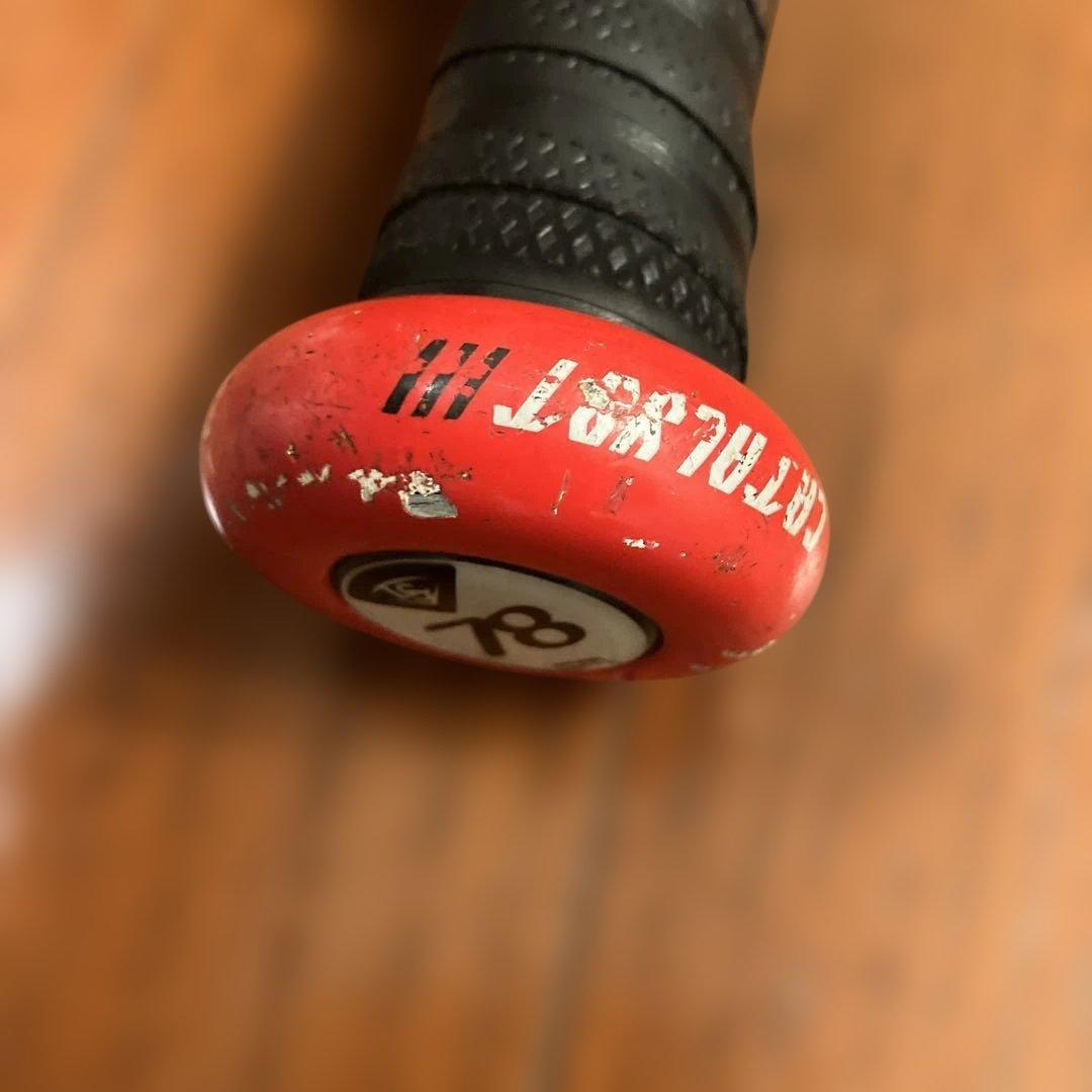 【本日限り】カタリストCATALYST3軟式バット 赤黒78cm ミドルバランス