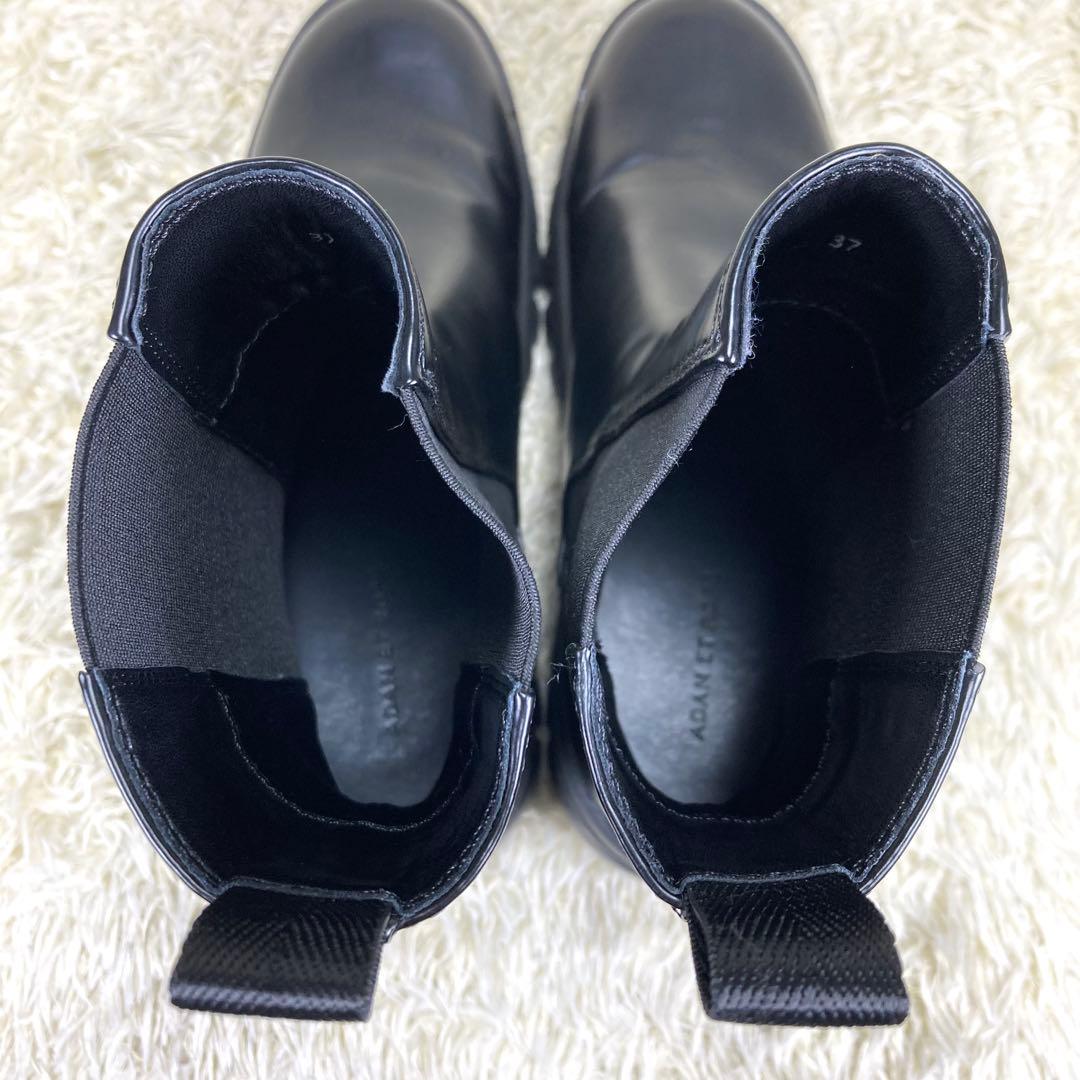 『極美品』アダムエロペ ビブラムソール サイドゴアブーツ トラックソール 黒