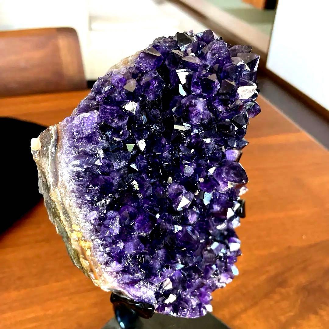 ウルグアイ産　アメジスト　クラスター　天然石　水晶　パワーストーン