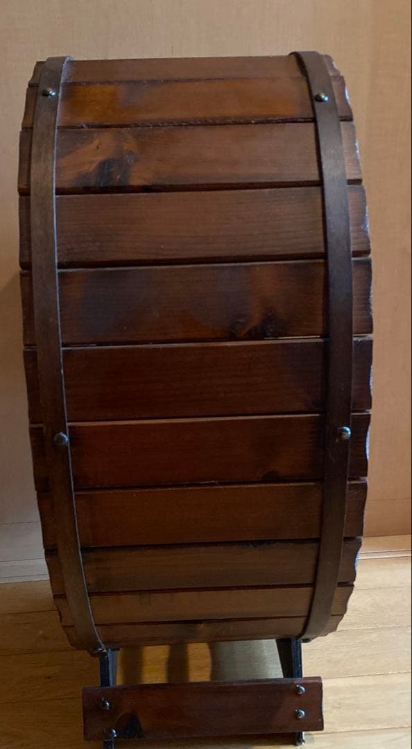 アンテーク調　樽型ワインラック　ボトルラック