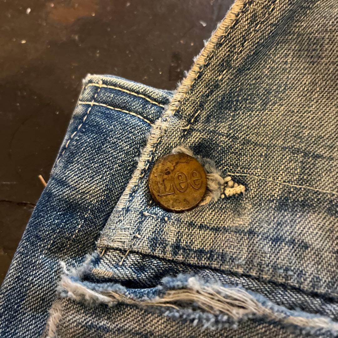 [圧倒的雰囲気！]70s Lee ビンテージ　オーバーオール ボロの美学。炭鉱系