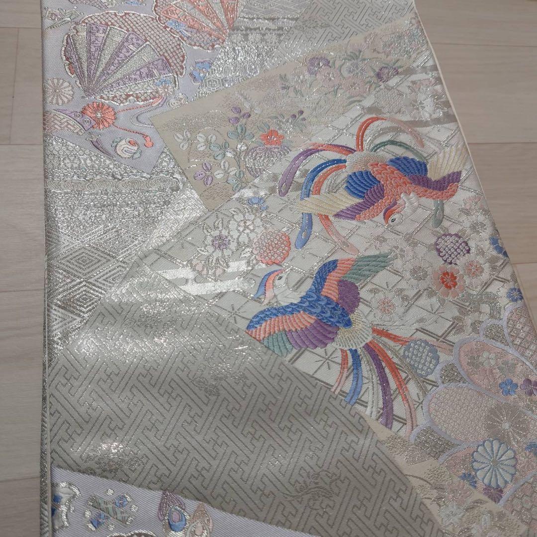 イ9989 未使用近い　美品　袷　正絹　友禅　訪問着　フルセット