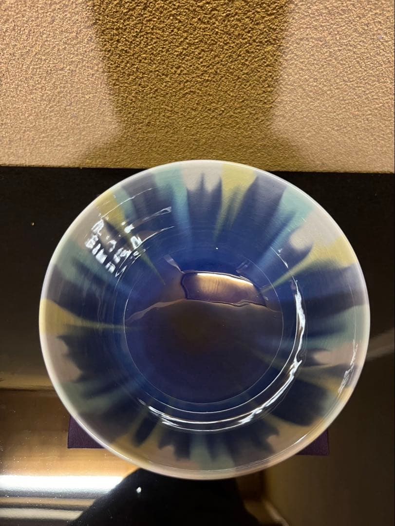 四代徳田八十吉　香春　茶碗　共箱　個展作品