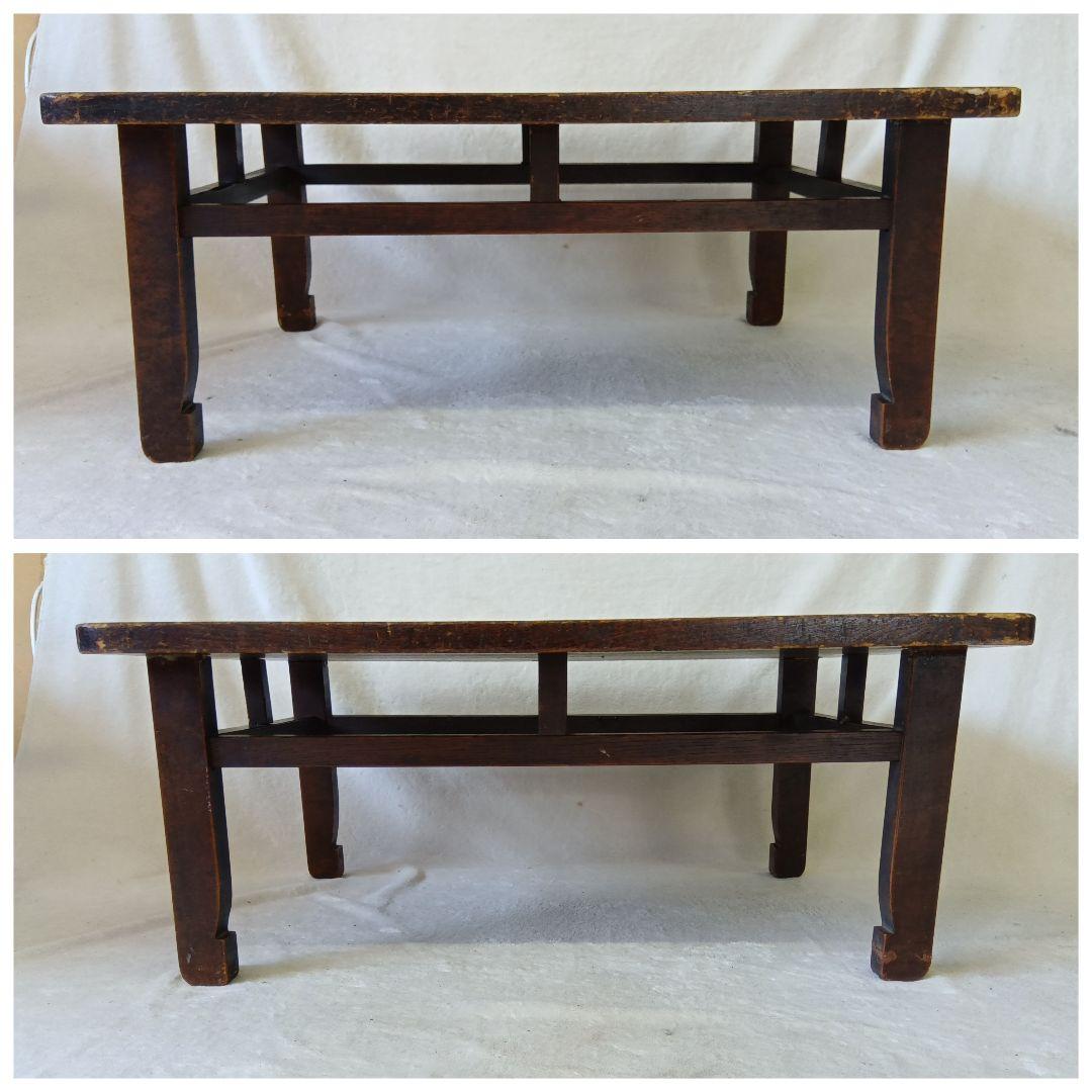 文机　座卓　勉強机　レトロ　アンティーク　ミニセンターテーブル　年代物　骨董