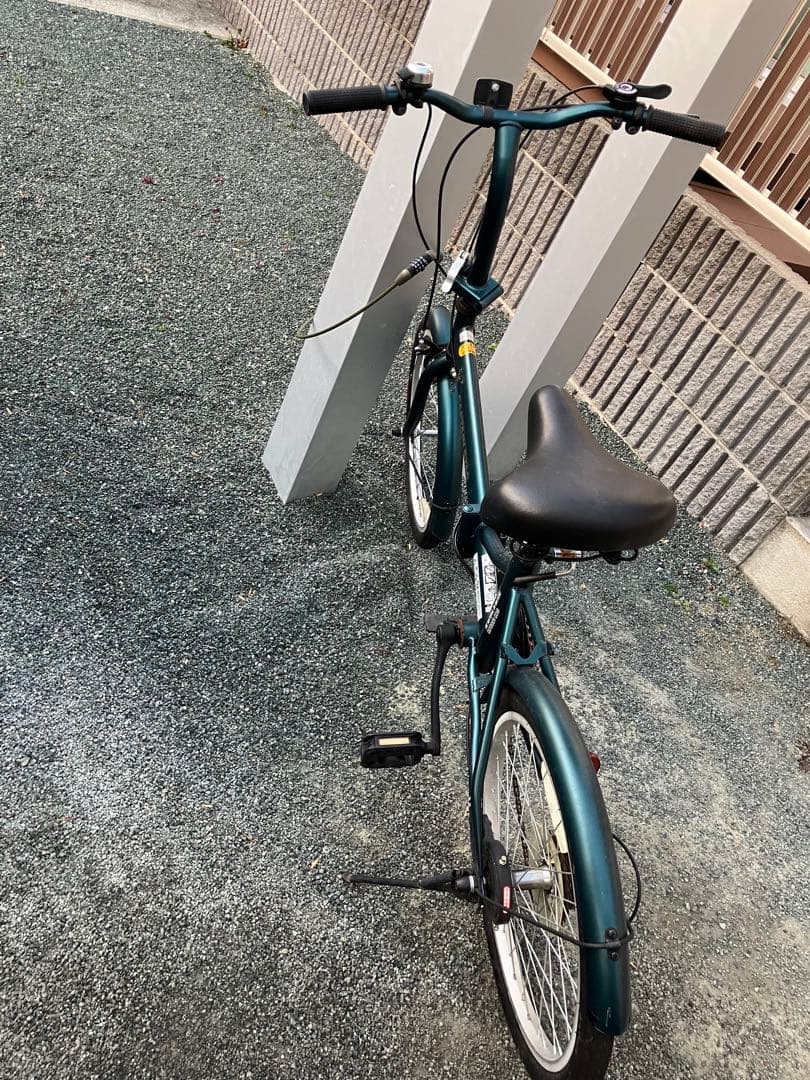 折りたたみ自転車 ダークグリーン