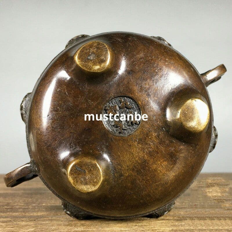銅器 香炉 九龍鼎薫香炉 茶道沈香炉 香道具 工芸品 置物