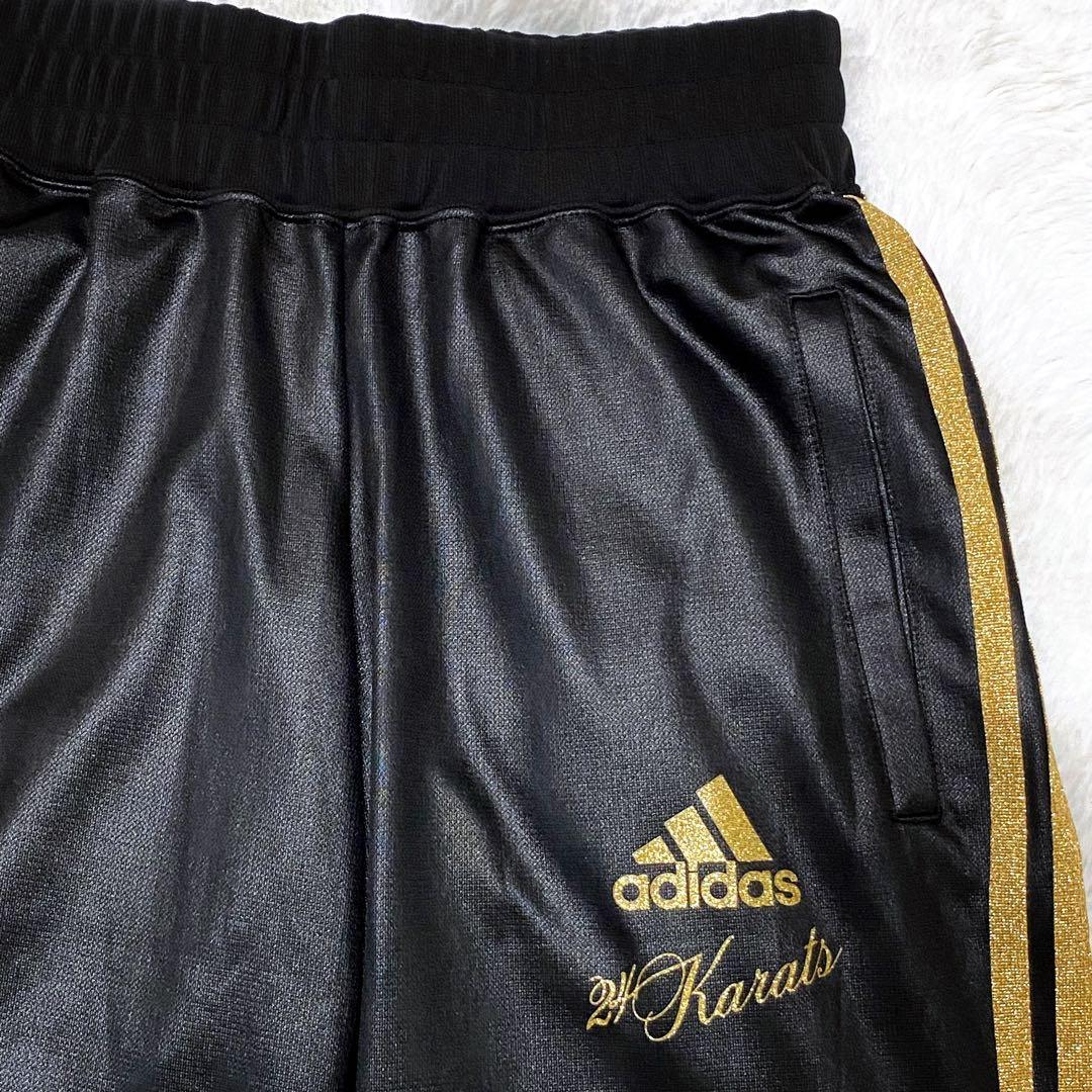 【試着のみ】adidas × 24Karats ポーチ付 ジャージ 2XS
