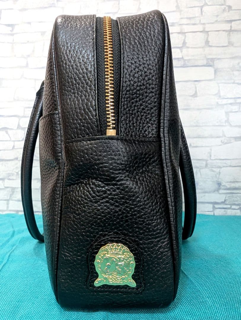 ♥美品♥AＤＭJ ショルダーバッグ レザー A4 通勤通学 ブラック