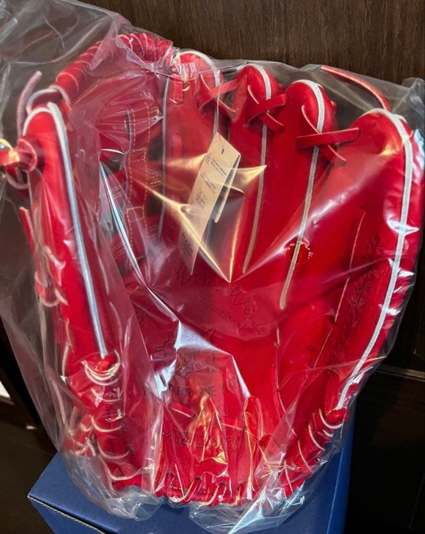 硬式用ワールドウィン復刻版 赤カップ 福本豊モデル 新品未使用タグ付