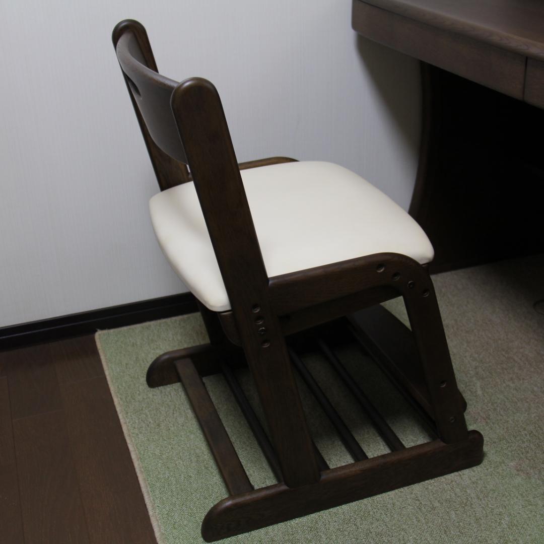 【美品】カリモク学習机（机・本棚＆ライト・椅子・ワゴン）4点セット①