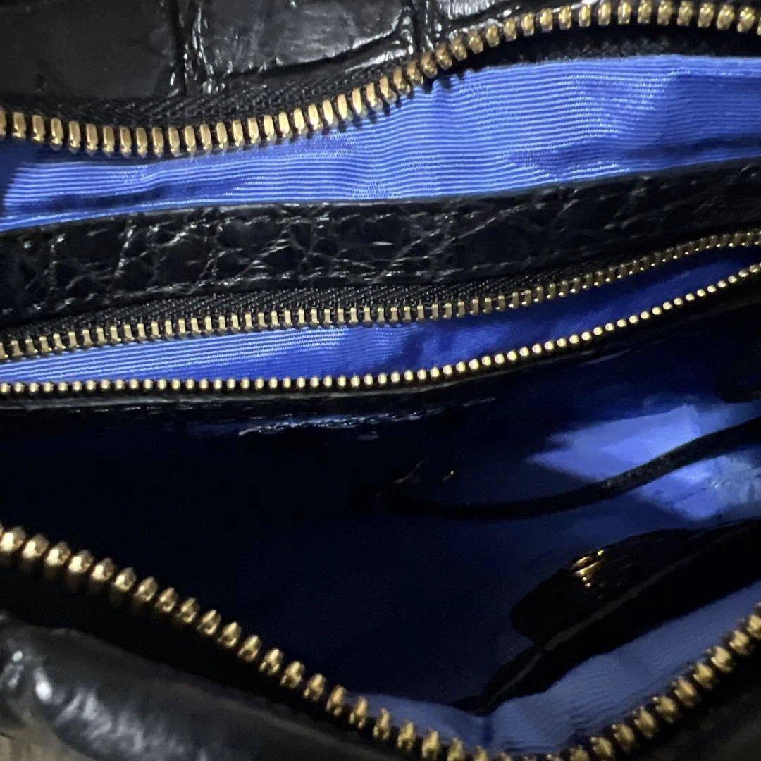 ADMJ マットクロコダイル革　バッグ